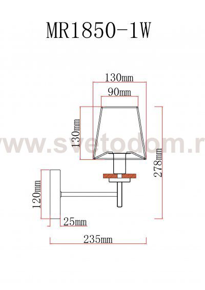 Бра Daniel MR1850-1W MyFar