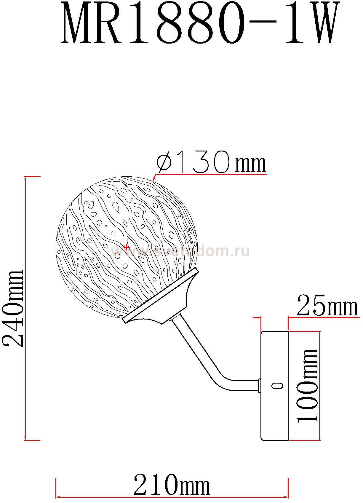 Бра Camilla MR1880-1W MyFar