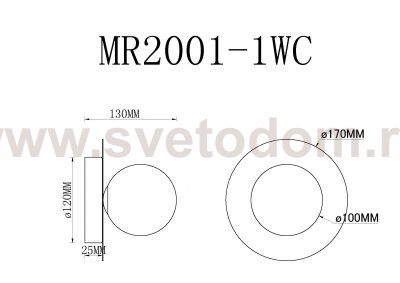 Настенный светильник July MR2001-1WC MyFar