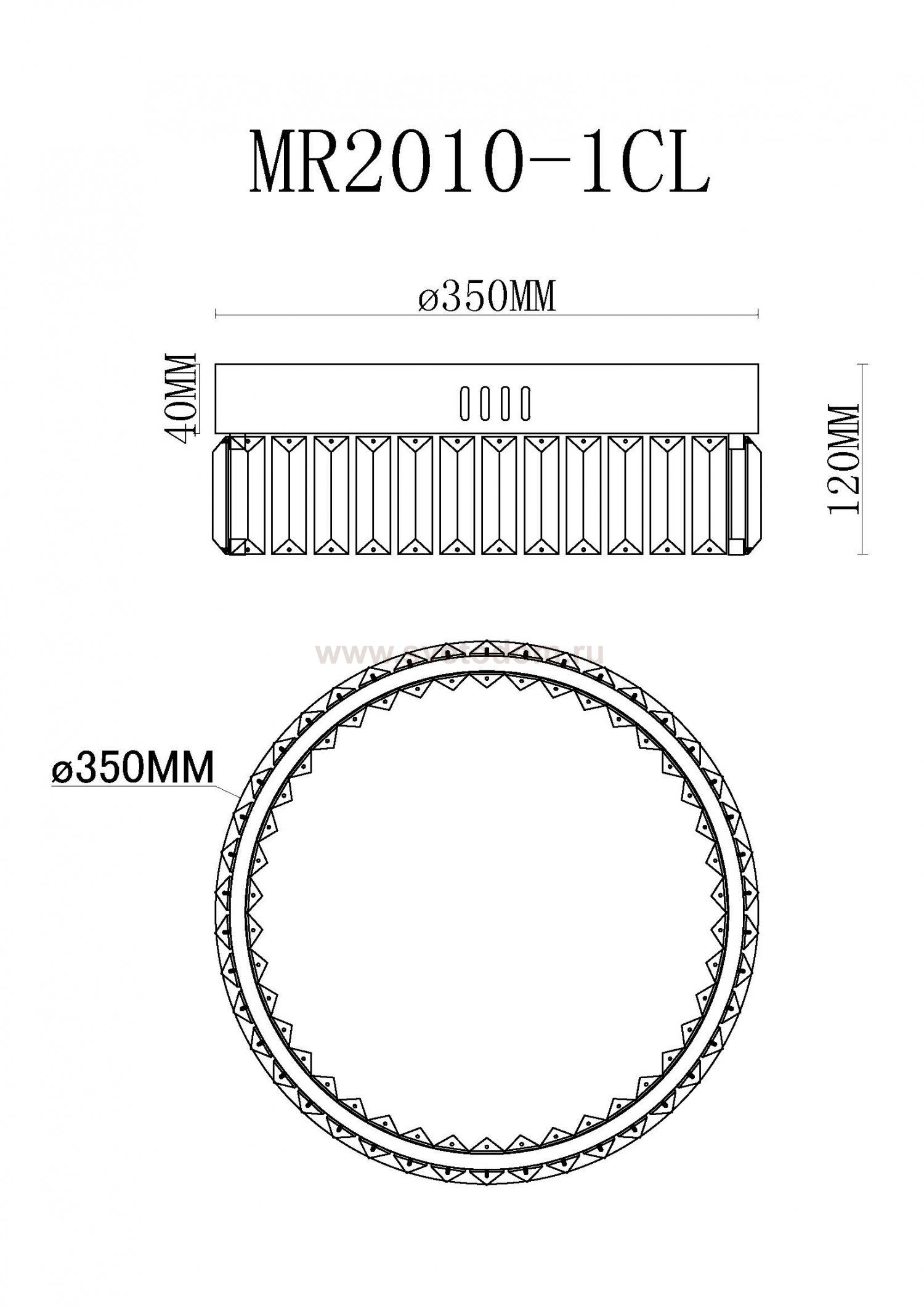 Потолочная люстра Irina MR2010-1CL MyFar