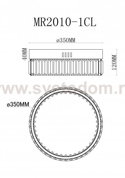 Потолочная люстра Irina MR2010-1CL MyFar