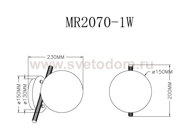 Настенный светильник Francis MR2070-1W