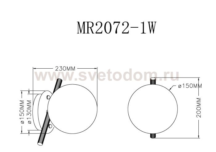 Настенный светильник Francis MR2072-1W