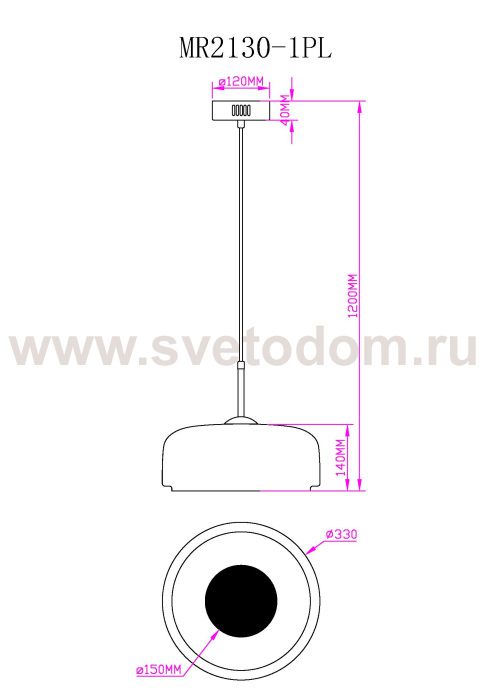 Подвесной светильник Charlie MR2130-1PL