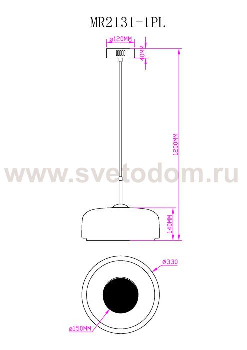 Подвесной светильник Charlie MR2131-1PL