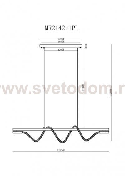 Подвесной светильник Kenneth MR2142-1PL