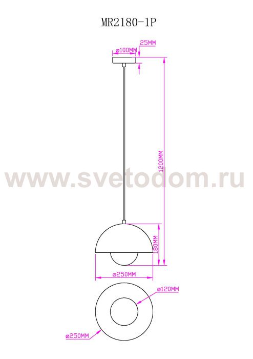 Подвесной светильник Dorothy MR2180-1P
