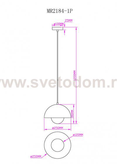 Подвесной светильник Dorothy MR2184-1P