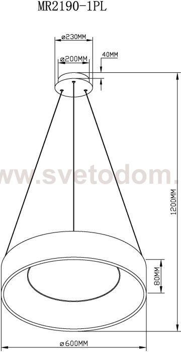 Подвесной светильник Shannon MR2190-1PL