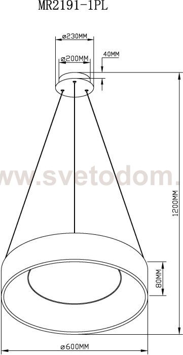 Подвесной светильник Shannon MR2191-1PL
