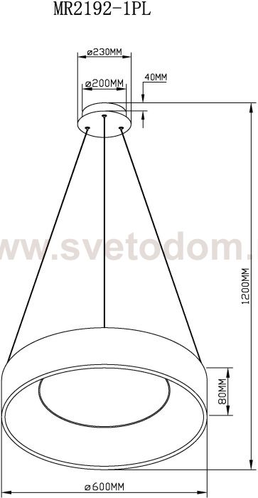 Подвесной светильник Shannon MR2192-1PL