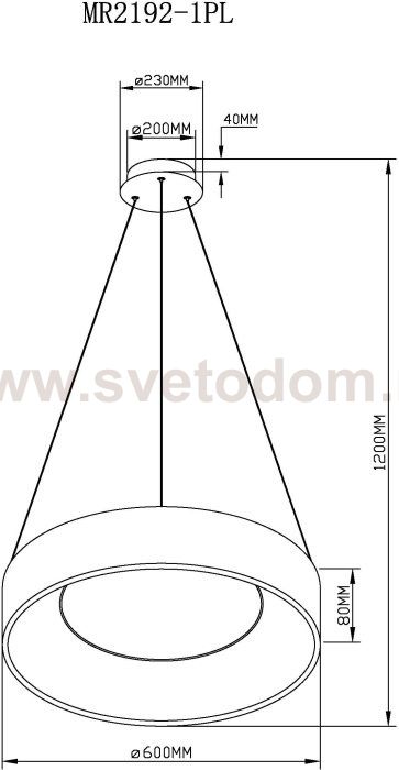 Подвесной светильник Shannon MR2192-1PL