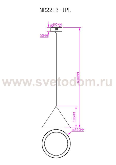 Подвесной светильник Maretta MR2213-1PL