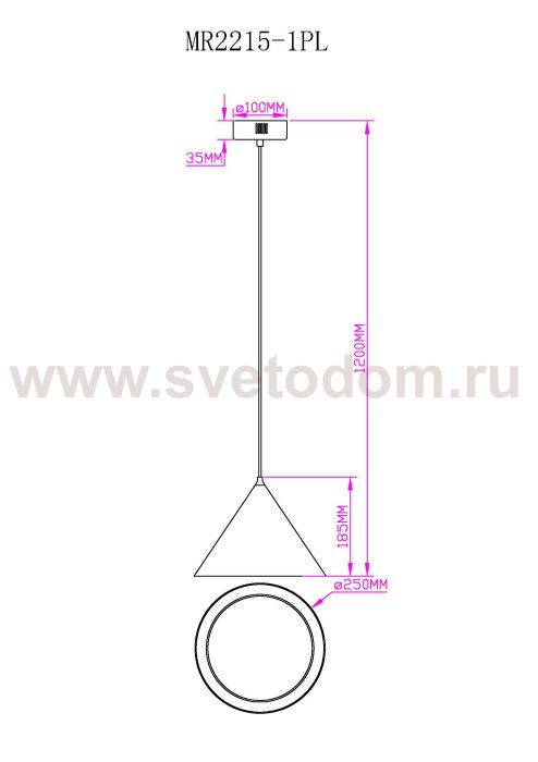 Подвесной светильник Maretta MR2215-1PL