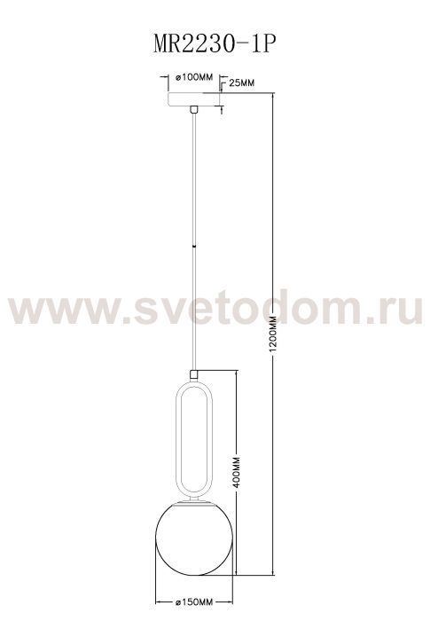 Подвесной светильник Pierre MR2230-1P