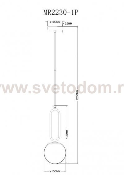Подвесной светильник Pierre MR2230-1P