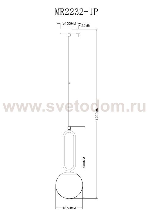 Подвесной светильник Pierre MR2232-1P