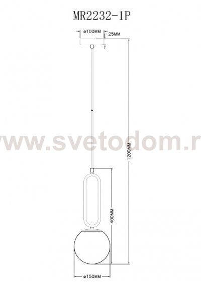 Подвесной светильник Pierre MR2232-1P