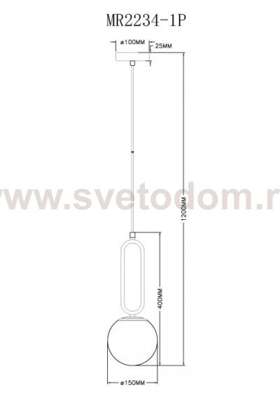 Подвесной светильник Pierre MR2234-1P
