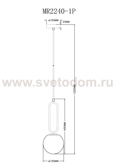 Подвесной светильник Pierre MR2240-1P