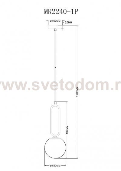 Подвесной светильник Pierre MR2240-1P