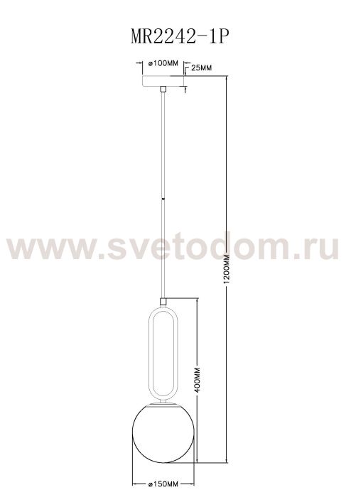 Подвесной светильник Pierre MR2242-1P
