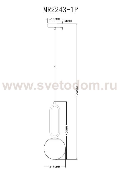 Подвесной светильник Pierre MR2243-1P