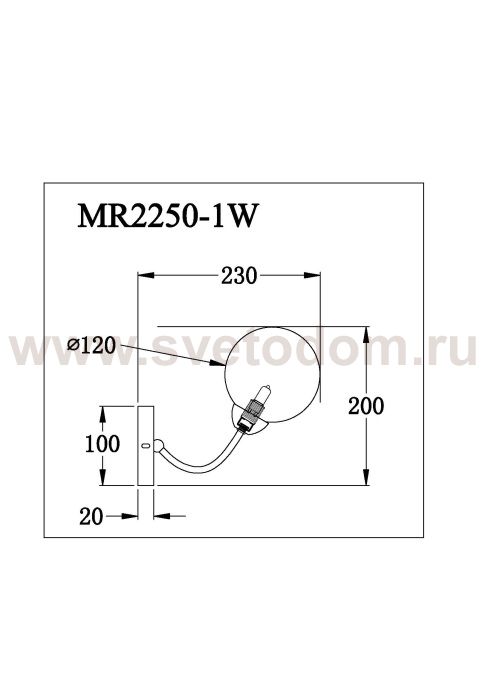 Бра Leticia MR2250-1W