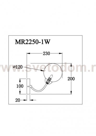 Бра Leticia MR2250-1W