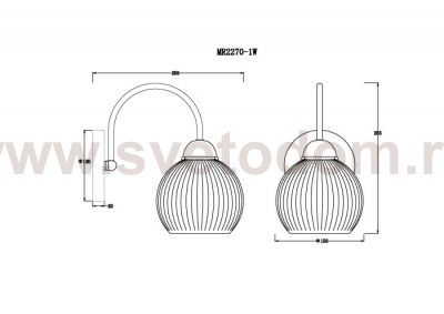Бра Flora MR2270-1W