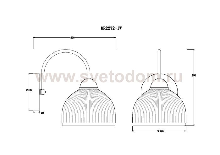 Бра Flora MR2272-1W