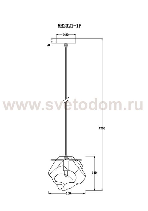 Подвесной светильник Stella MR2321-1P