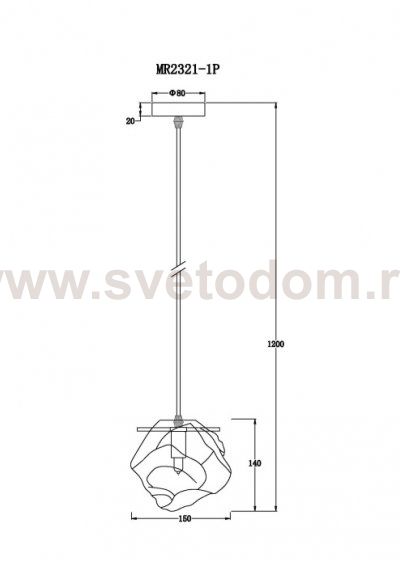 Подвесной светильник Stella MR2321-1P
