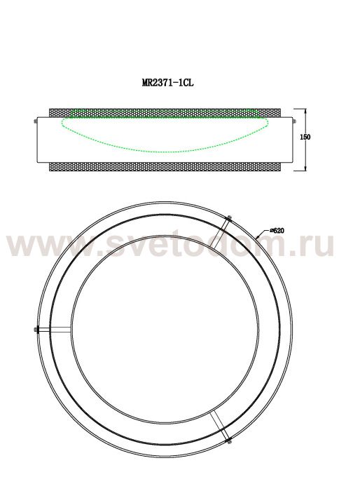 Потолочный светильник Anders MR2371-1CL