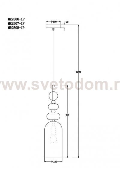 Подвесной светильник Louis MR2508-1P