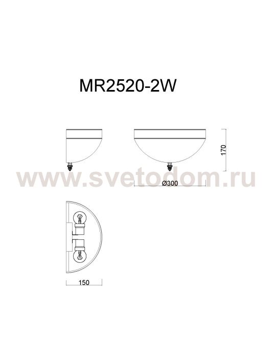 Бра Biene MR2520-2W