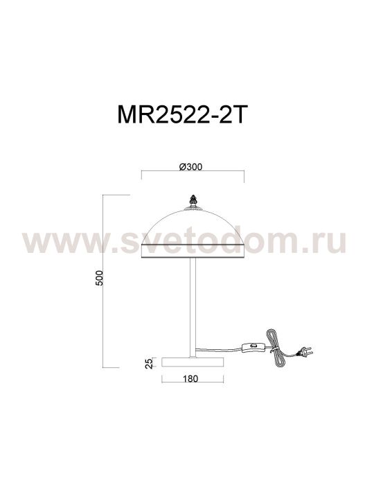 Интерьерная настольная лампа Biene MR2522-2T