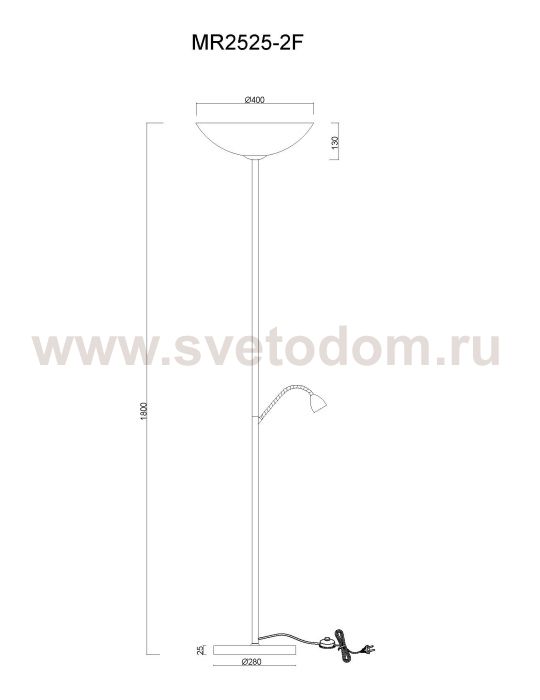 Торшер Biene MR2525-2F