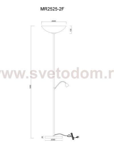 Торшер Biene MR2525-2F