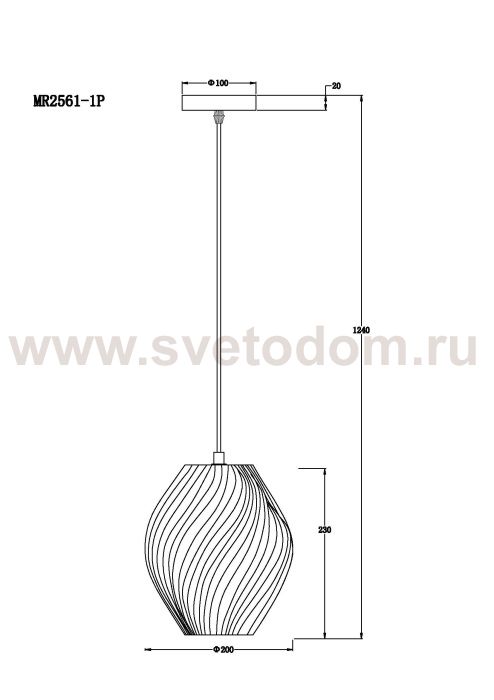 Подвесной светильник Manuel MR2561-1P