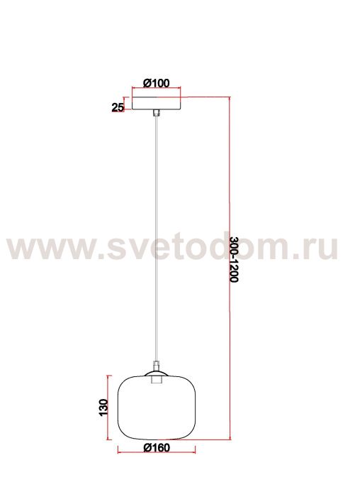 Подвесной светильник Bays MR2570-1P