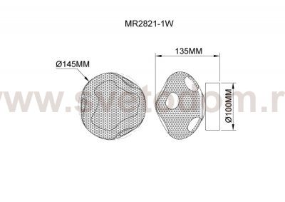 Настенный светильник Асмунд MR2821-1W