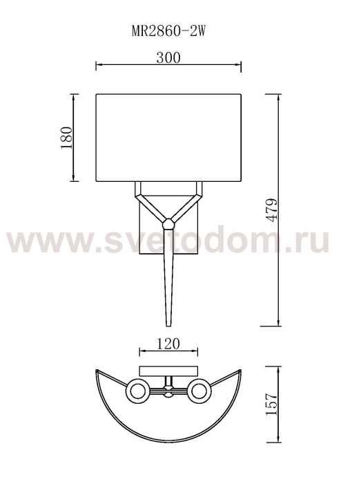 Бра Тея MR2860-2W