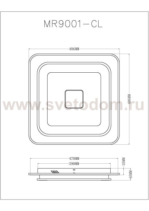 Потолочный светильник Button MR9001-CL