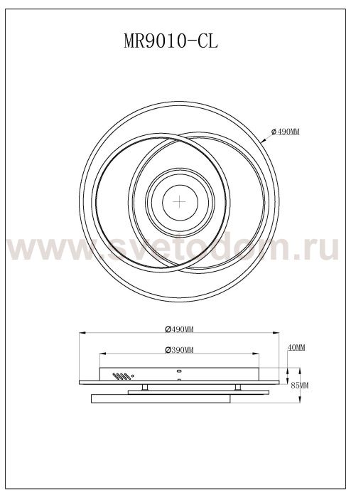 Потолочный светильник Galatea MR9010-CL