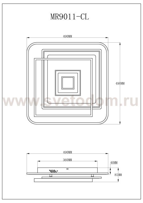 Потолочный светильник Galatea MR9011-CL