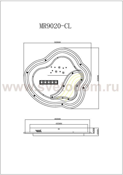 Потолочный светильник Cloud MR9020-CL