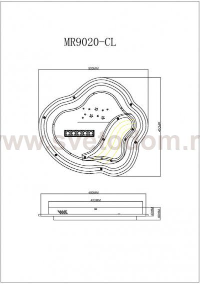 Потолочный светильник Cloud MR9020-CL