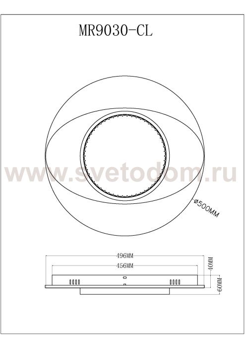 Потолочный светильник Orbit MR9030-CL