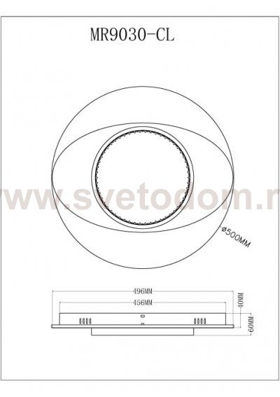 Потолочный светильник Orbit MR9030-CL